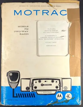 68P81001E35A MOTOROLA Motrac Private Line Mobile Fm Radio