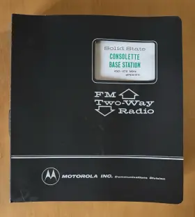 68P81012E15 MOTOROLA Consolette Base Station Manual