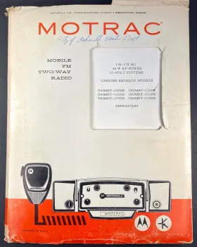 68P81057A75B MOTOROLA Motrac Private Line Mobile Fm Radio