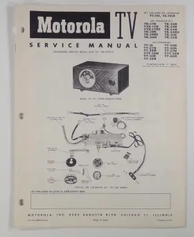 TC-101 MOTOROLA Uhf Converter Service Photofact Folder