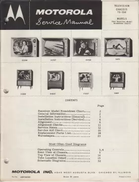 TS-534 MOTOROLA Tv Service Manual Chassis
