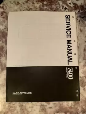 7400 NAD Receiver Service Manual Monitor #2