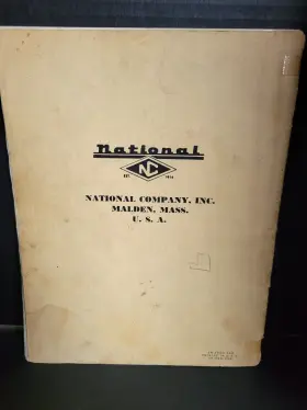 HRO-50 NATIONAL Radio Communication Receiver Instruction #2