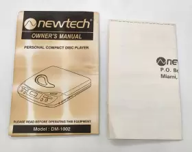 DM-1002 NEWTECH Disc Player Owners Manual
