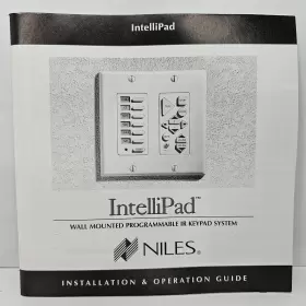 DS00154 NILES Intellipad Wall Programmable Keypad Operation