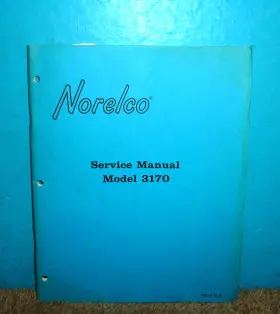 3170 NORELCO Am Fm Stereo Cassette Recorder Service Manual