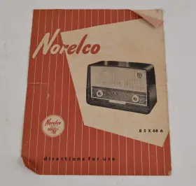 B5X68A NORELCO Radio Users Manual Directions Booklet
