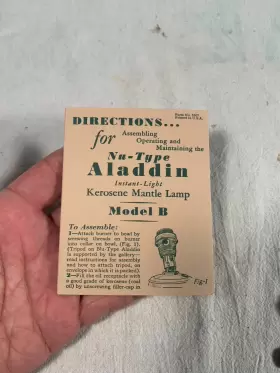5507 NU-TYPE Aladdin Instruction Manual