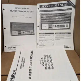 IM-303 NUTONE SERVICE MANUAL Centralized Radio Intercom