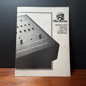 CASS-1 OBERHEIM Cassette Interface Instruction Manual