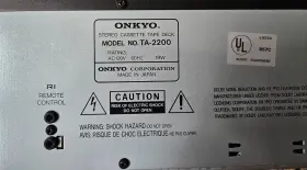 TA-2200 ONKYO Stereo Cassette Tape Deck Manual Remote Great #2