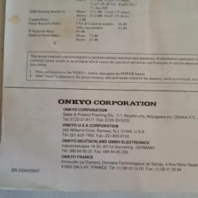 TX-SV525R ONKYO Instuction Manual Control Tuner Amplifier #3