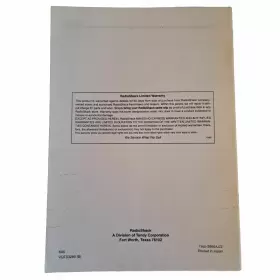 16-547-630 OPTIMUS / RADIO SHACK Owners Manual Vhs Hq Vcr #3