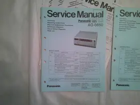 AG-6650 PANASONIC Paper Service Manuals Supplement #2