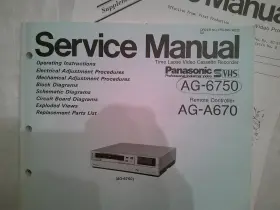 AG-6750 PANASONIC Paper Service Manual Supplement #2