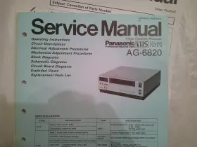 AG-6820 PANASONIC Paper Service Manual Supplements #2
