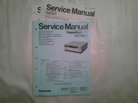 AG-6820 PANASONIC Paper Service Manual Supplements