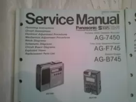 AG-7450 PANASONIC Paper Service Manuals #3
