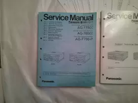 AG-7750 PANASONIC Paper Service Manuals #3