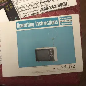 AN-172C PANASONIC Television Operating Bilingual #2