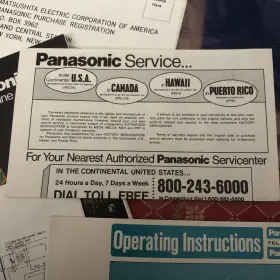 AN-172C PANASONIC Television Operating Bilingual #3