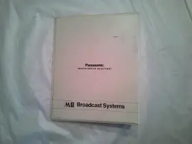 AU-500 PANASONIC Binder Manuals Service Operating #3