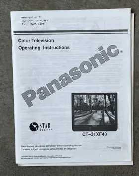 CT-31XF43 PANASONIC Service Manual Television