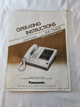 KX-T2425 PANASONIC Telephone Answering Manual