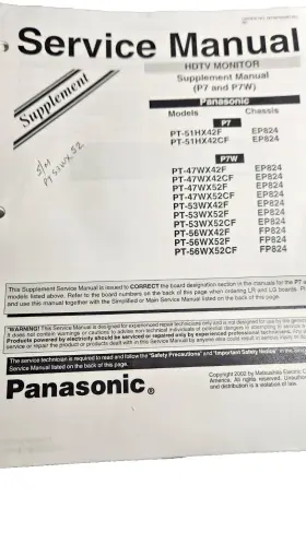 MTNC020973S1B2 PANASONIC Service Manual Chassis