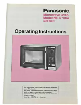NE-5730A PANASONIC Microwave Oven Operating