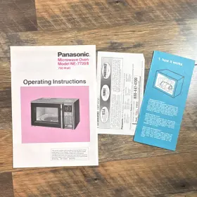NE-7720B PANASONIC Microwave Oven Operating Manual