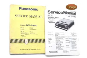 NV-9400 PANASONIC Service Manual Cassette Recorder Vol
