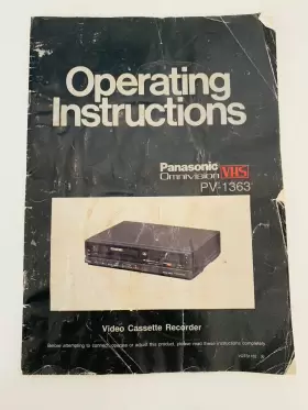 PV-1363 PANASONIC Operating Vhs Vcr Recorder Omnivision