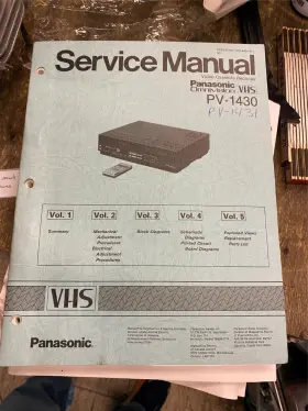 PV-1430 PANASONIC Video Cassette Recorder Service Book Manual