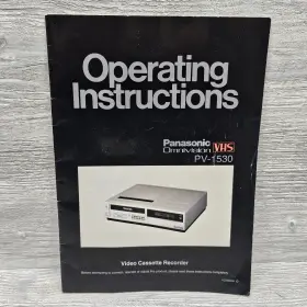 PV-1530 PANASONIC Omnivision Vcr Operating Owners Manual