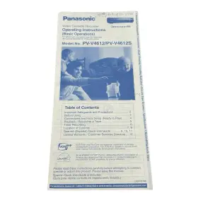PV-4612 PANASONIC Owners Manual Line Omnivision Vhs Fi