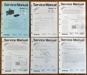 PV-750 PANASONIC Vhs Camcorder Service Manual