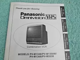 PV-M1348 PANASONIC Omnivision Combination Tv Vcr Owners #2