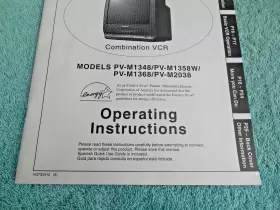 PV-M1348 PANASONIC Omnivision Combination Tv Vcr Owners #3