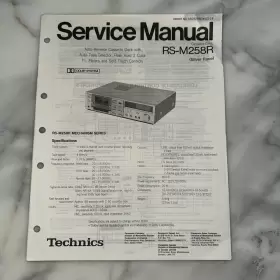 RS-M258R PANASONIC Technics Service Manual Cassette Deck