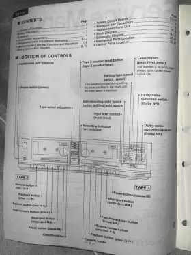 RS-T20 PANASONIC Technics Service Manual Cassette Deck #2