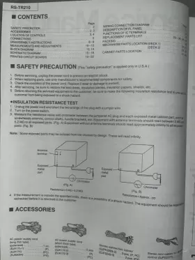 RS-TR210 PANASONIC Technics Service Manual Cassette Deck #2