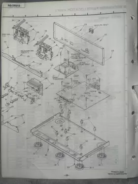 RS-TR212 PANASONIC Technics Service Manual Cassette Deck #3