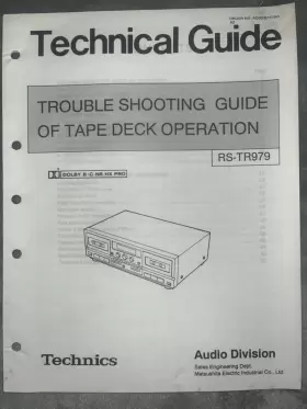 RS-TR979 PANASONIC Technics Trouble Shooting