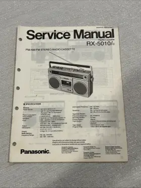 RX-5010-C PANASONIC Service Manual Radio Cassette