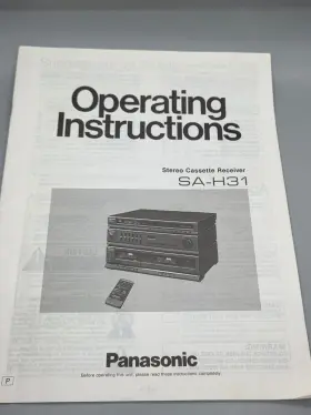 SA-H31 PANASONIC Service Manual Stereo