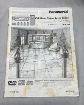 SC-HT80 PANASONIC Dvd Theater Sound Operating Manual