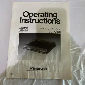 SL-PC363 PANASONIC Owners Manual Cd Player