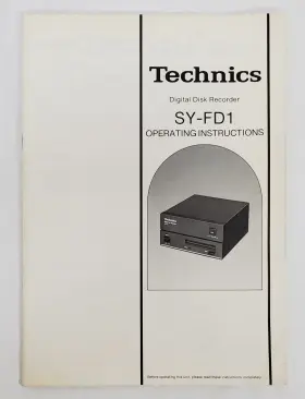 SQFG4510 PANASONIC Technics Digital Recorder Operating