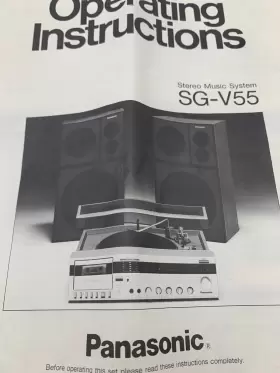 SQX50462 PANASONIC Stereo Operating #2